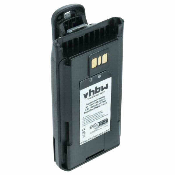 Bateria vhbw para Rádios Motorola Yaesu Vertex AAJ67X001 - 1500 mAh 7.4 V Li-Ion