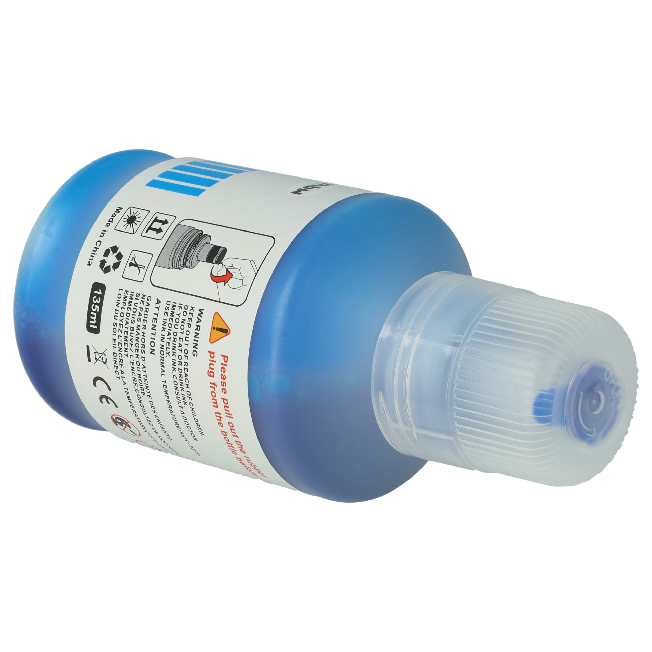 Tinta de Reabastecimento Cyan vhbw para Canon GI-56C, 4430C001 - Pigmentada, 135 ml - Image 3