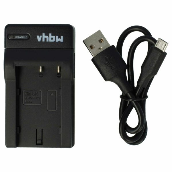 Carregador USB-C com Cabo para Câmara Sony DCR-TRV1VE - vhbw