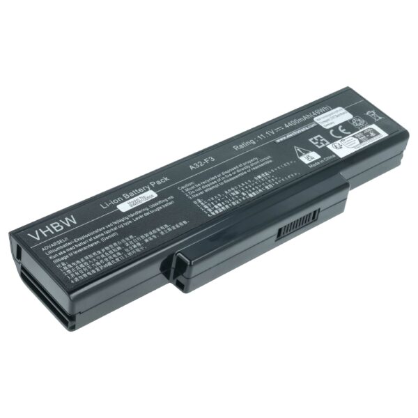 Bateria para Portátil Asus vhbw - Compatível com A33-F3, A32-Z96, A32-Z94, A32-F3 - 4400 mAh 11.1 V Li-Ion