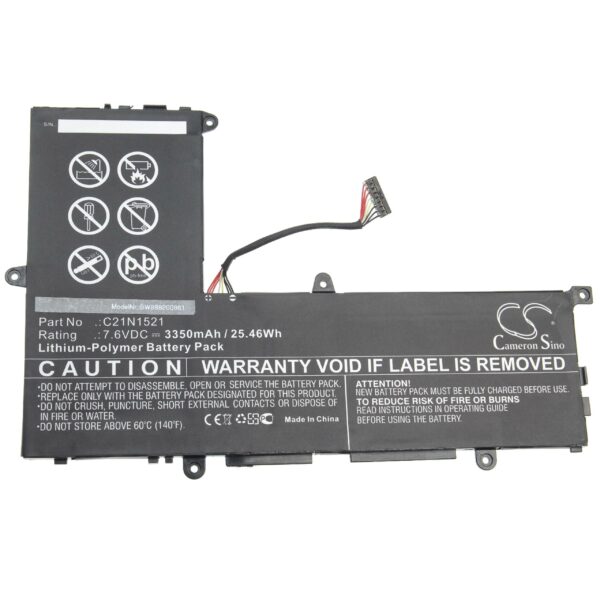 Bateria vhbw para Asus EeeBook X206HA, VivoBook E200HA/L200HA/R209HA - 5000 mAh 7.6 V Li-polymer