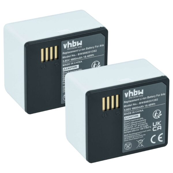 2x Bateria vhbw para Arlo Ultra - 4800mAh