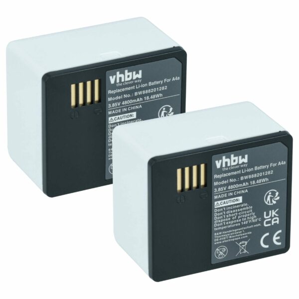 2x Bateria vhbw para Arlo Ultra - 4800mAh