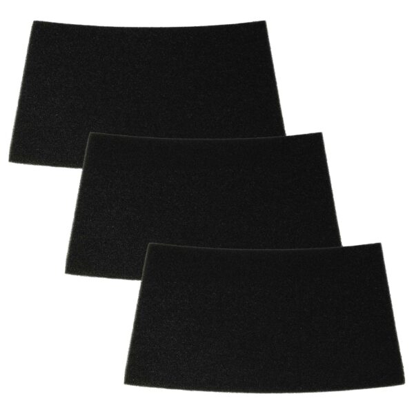 3x Filtro de Espuma para Aspirador Rowenta RS-RU3712 vhbw