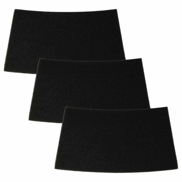3x Filtro de Espuma para Aspirador Rowenta RS-RU3712 vhbw