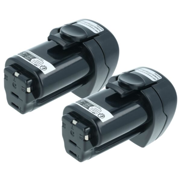 2x Bateria vhbw 10,8V 1500 mAh Li-Ion para Metabo 6.254.39, 6.254.38, 6.254.36