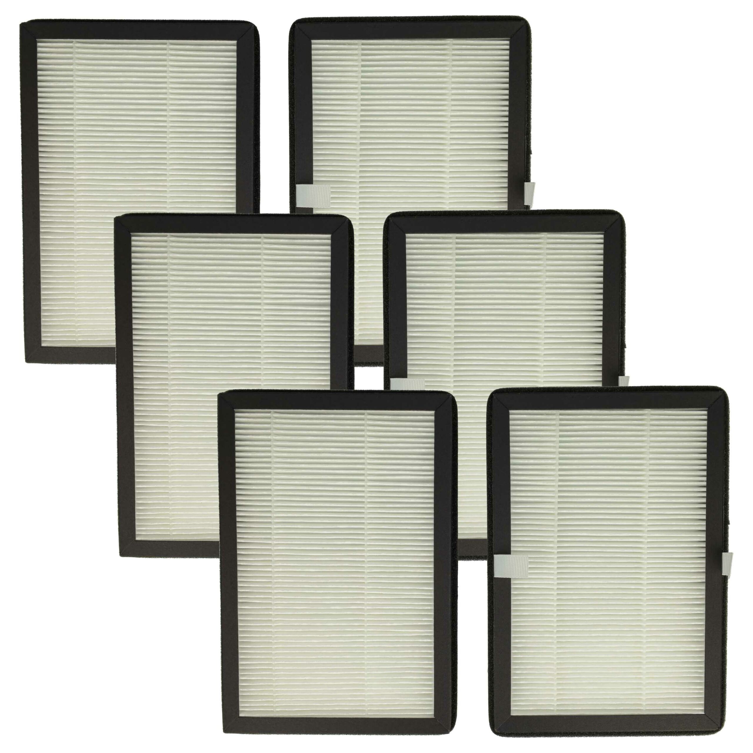 Conjunto de 6 Filtros de Ar para Rowenta XD6520F0 - Filtro Particulado vhbw