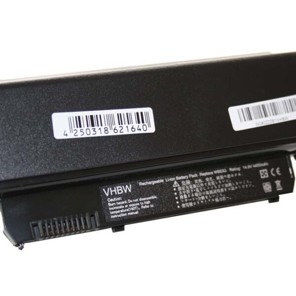 Bateria vhbw para portáteis Dell D044H, W953G, 312-0831 - 4400 mAh 14.8 V