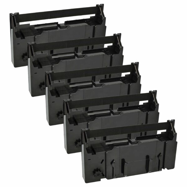 5x Fita de Tinta vhbw para Anker Dot Matrix e Impressoras de Recibos - Preto