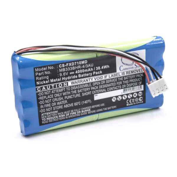 Bateria vhbw para Fukuda CardiMax - 9.6V 4000 mAh NiMH