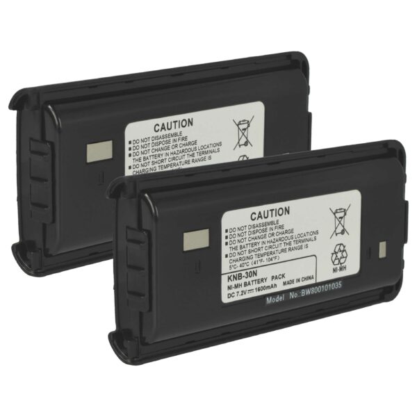 Bateria vhbw 7.2V 1600 mAh NiMH para Kenwood KNB-29A, KNB-29, BPKNB45LI e compatíveis (2 unidades)