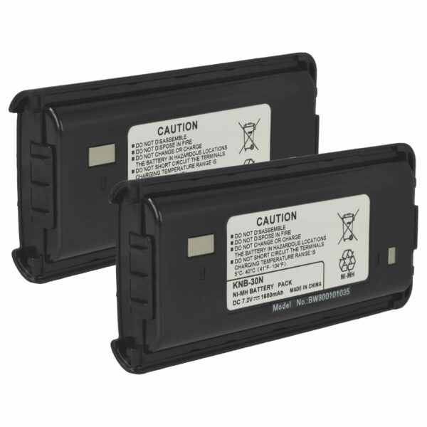 Bateria vhbw 7.2V 1600 mAh NiMH para Kenwood KNB-29A, KNB-29, BPKNB45LI e compatíveis (2 unidades)