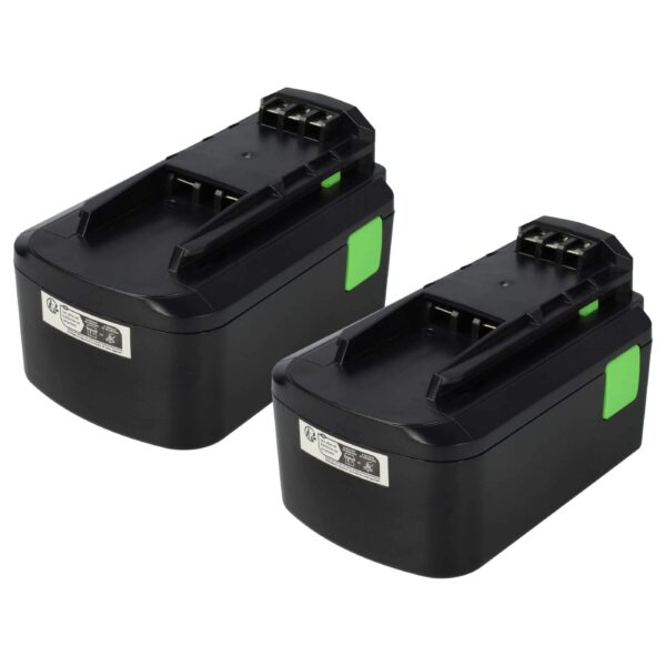2x Bateria vhbw 18V 4000mAh Li-Ion para Festo Festool T18 e compatíveis
