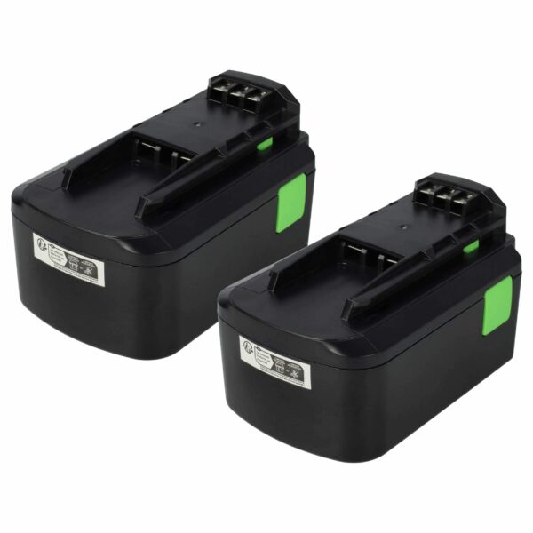 2x Bateria vhbw 18V 4000mAh Li-Ion para Festo Festool T18 e compatíveis