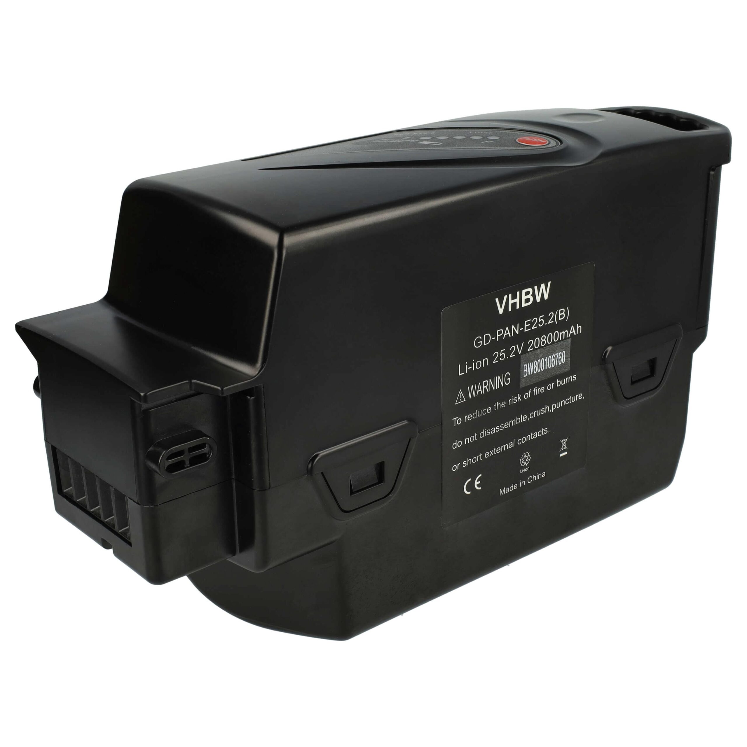 Bateria para Bicicleta Elétrica vhbw 25.2V 20.8Ah Li-Ion - Compatível com Flyer, Kalkhoff, Kettler, Raleigh e outros - Image 2