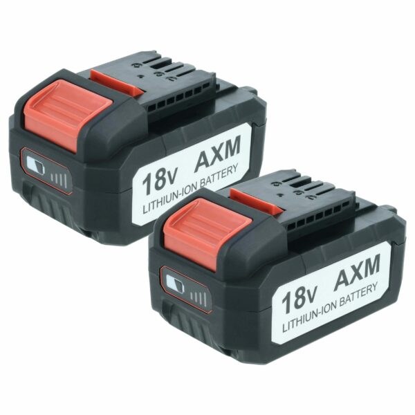 2x Bateria EXTENSILO para Flex Lithium Power 18V - 5000 mAh, Li-Ion