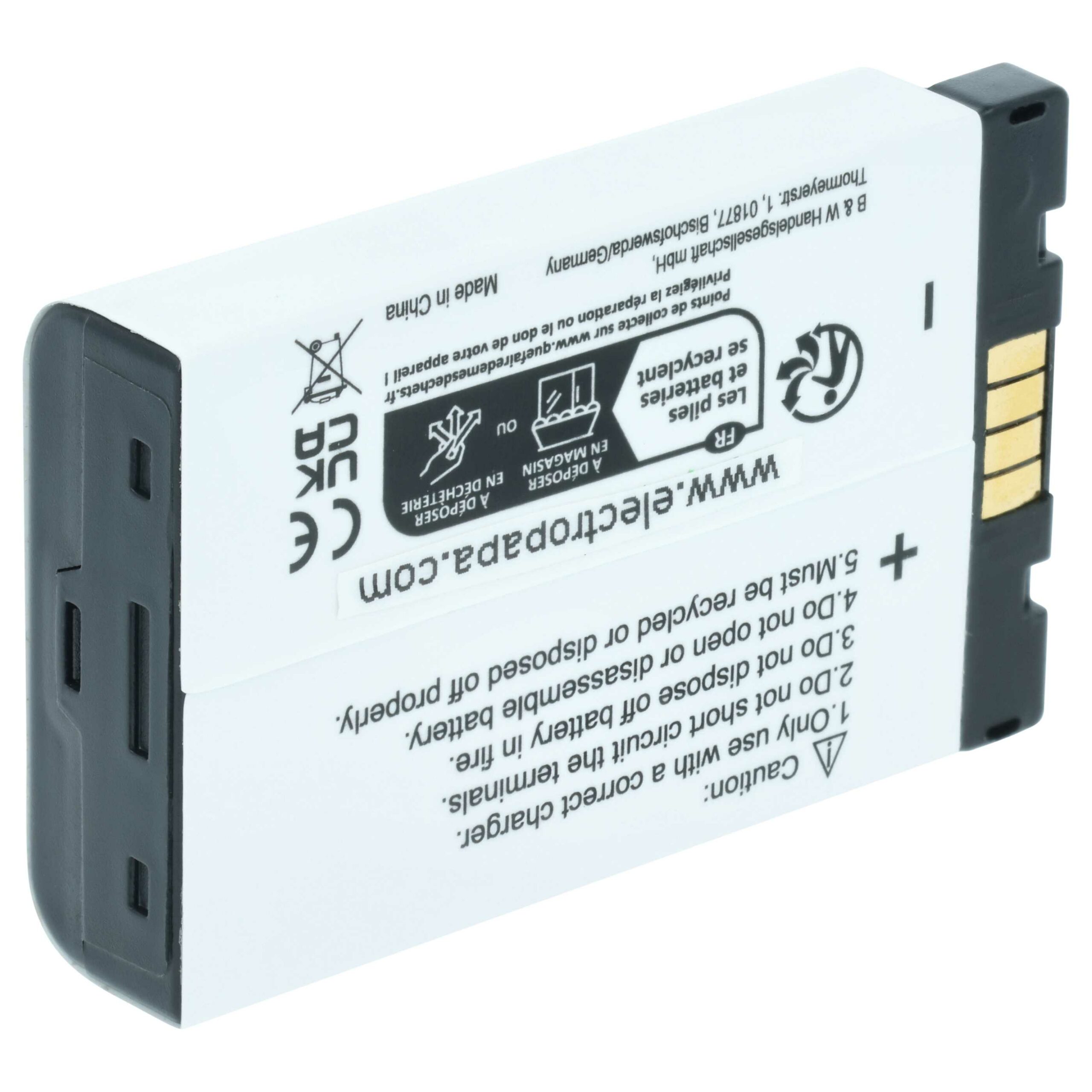 Bateria vhbw para Rádio Motorola DTR2430 / DTR2450 / MTH800 1700 mAh 3.7 V Li-Ion (Pack de 5) - Image 2