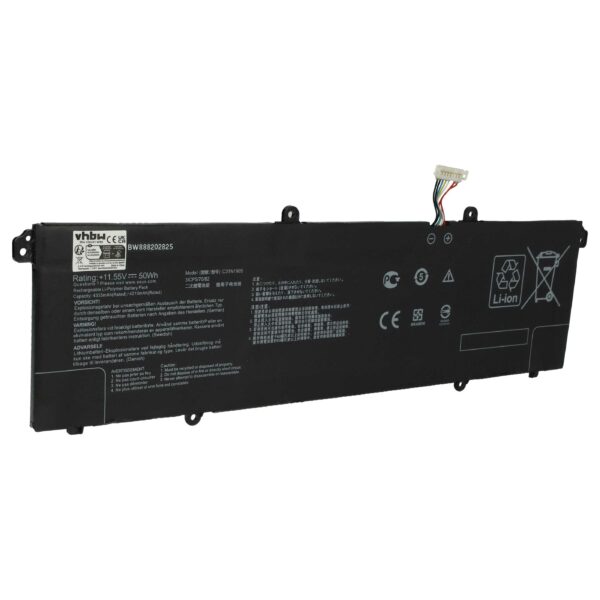 Bateria vhbw para Asus C31N1905 - 4250 mAh 11.55 V Li-polymer