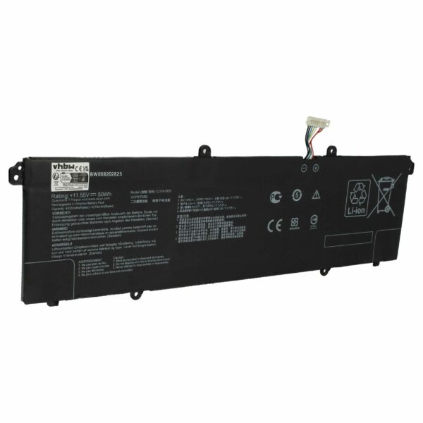 Bateria vhbw para Asus C31N1905 - 4250 mAh 11.55 V Li-polymer