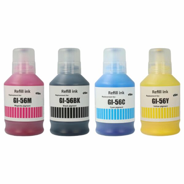 Kit de Tinta de Recarga vhbw Cores 4x para Impressora Canon Pigmentada