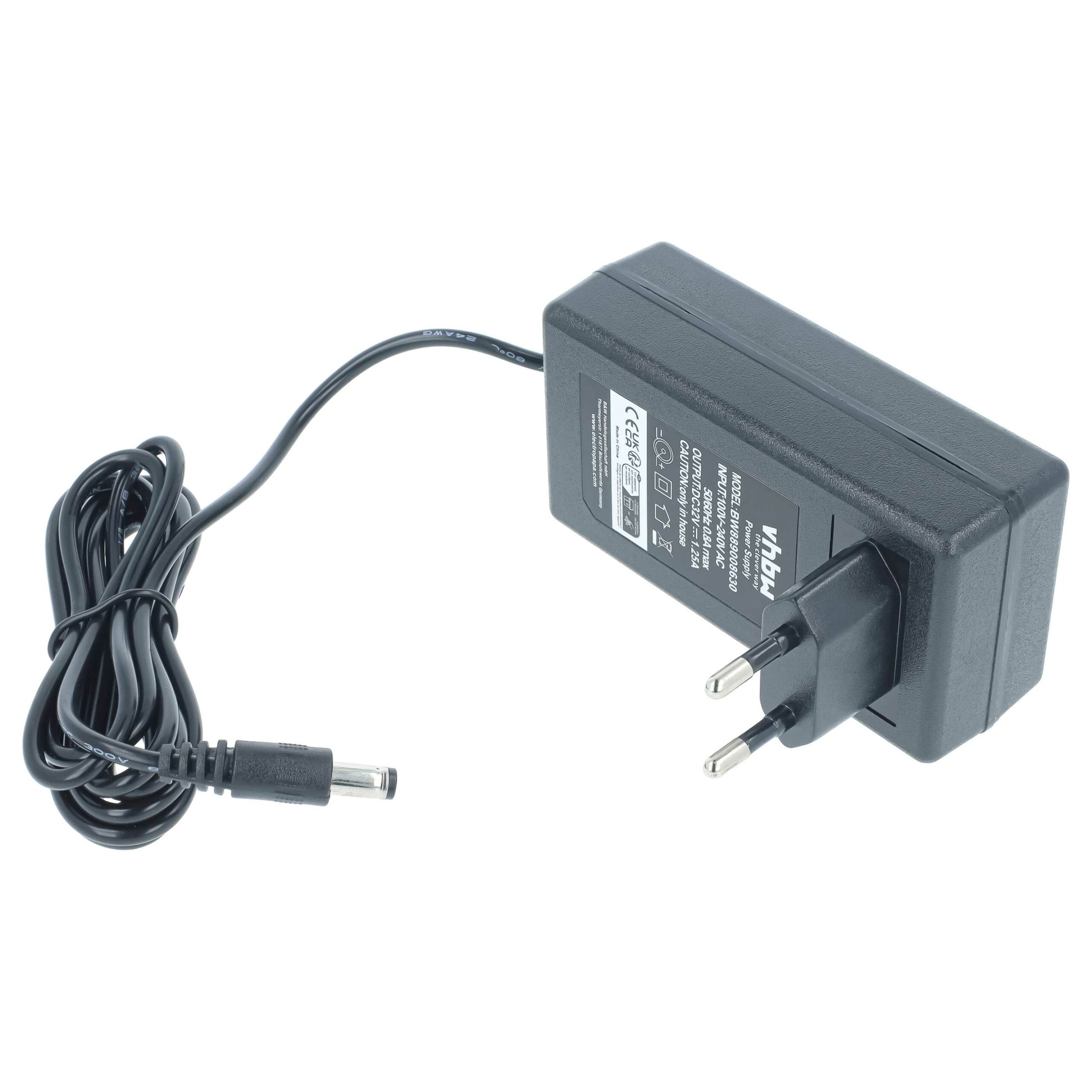 Carregador para Aspirador DeLonghi Colombina Cordless XLR25L - 32V 1.25A vhbw