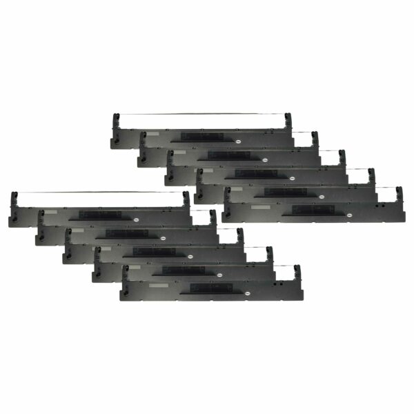 Pack 10x Fitas de Tinta para Impressoras Matriciais e Talões Tally - Compatível 099061L, 099003L, 099004L - Preto