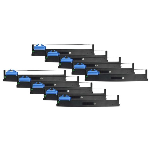 Pack de 10 Fitas de Tinta Compatíveis Tally 99051 para Impressoras Matriciais e Recibos - Preto