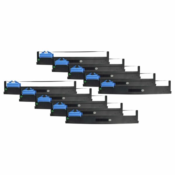 Pack de 10 Fitas de Tinta Compatíveis Tally 99051 para Impressoras Matriciais e Recibos - Preto