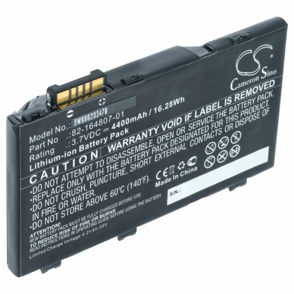 Bateria para Scanner Motorola/Symbol/Zebra 4400mAh 3.7V - vhbw (82-172087-01, 82-164807-01, 82-164801-02)
