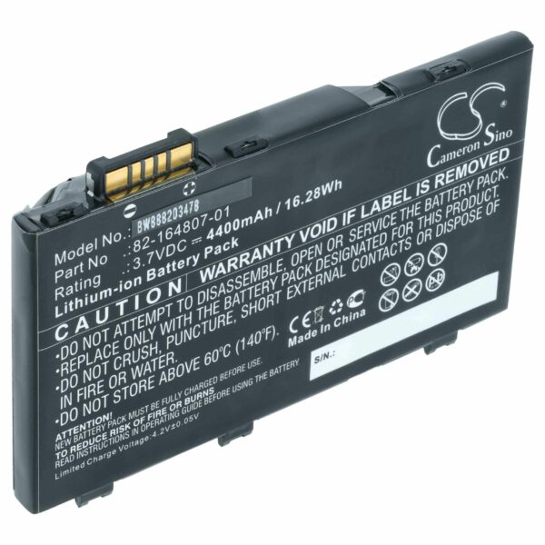 Bateria para Scanner Motorola/Symbol/Zebra 4400mAh 3.7V - vhbw (82-172087-01, 82-164807-01, 82-164801-02)