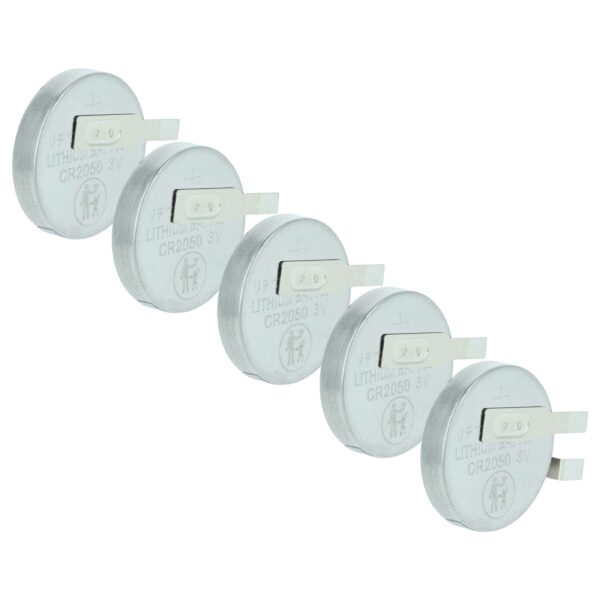 5x Pilhas de Botão Recarregáveis vhbw CR2050HR Li-Ion 3V 0.35 Ah