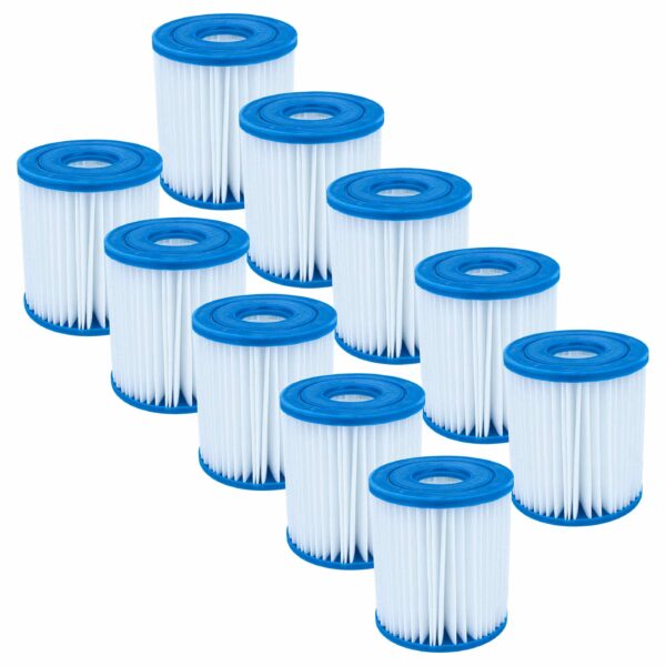 10x Cartucho de Filtro para Piscina Intex 28125EH Easy Set Ocean Reef - Substitui 29007E Tipo H