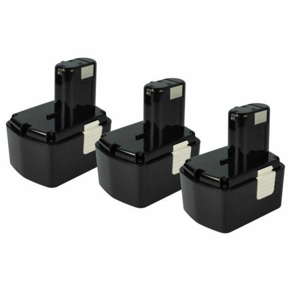 Pack 3 Baterias vhbw para Hitachi 14.4V 3300 mAh NiMH (319104, 315129, 315130, 315128)