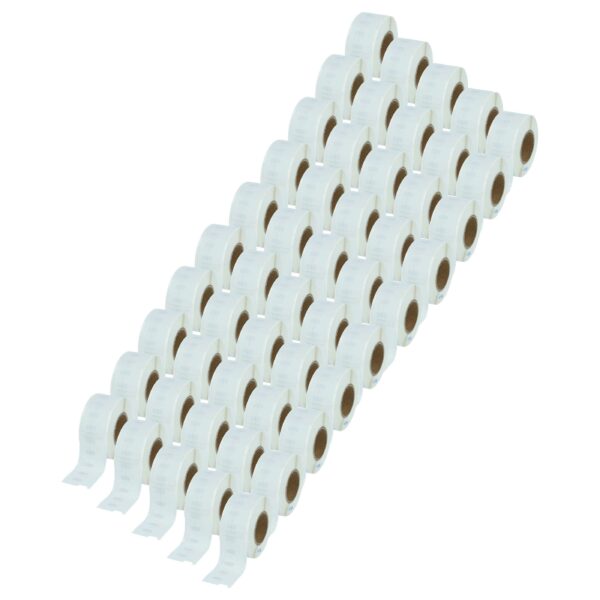 50x Rollo de Etiquetas vhbw para Dymo 99017 - 12 mm x 50 mm