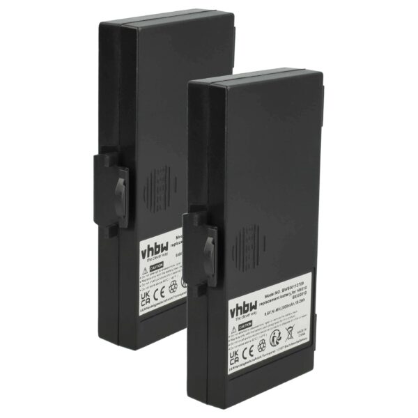 Bateria vhbw 9.6V 2000 mAh NiMH para Rádios Hetronic (2 unidades)