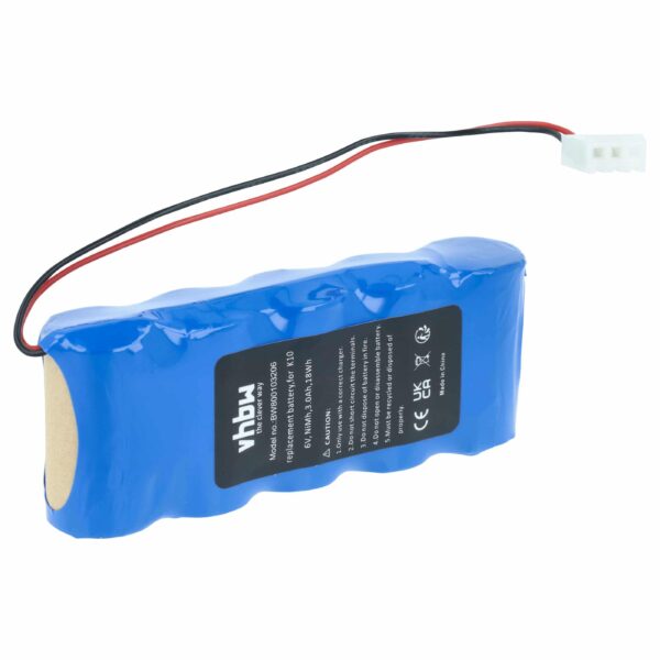 Bateria para Operador de Portão Deslizante vhbw compatível com Bosch 8787335122, 8787335119, 8781105908, 710055 - 3000 mAh 6V NiMH