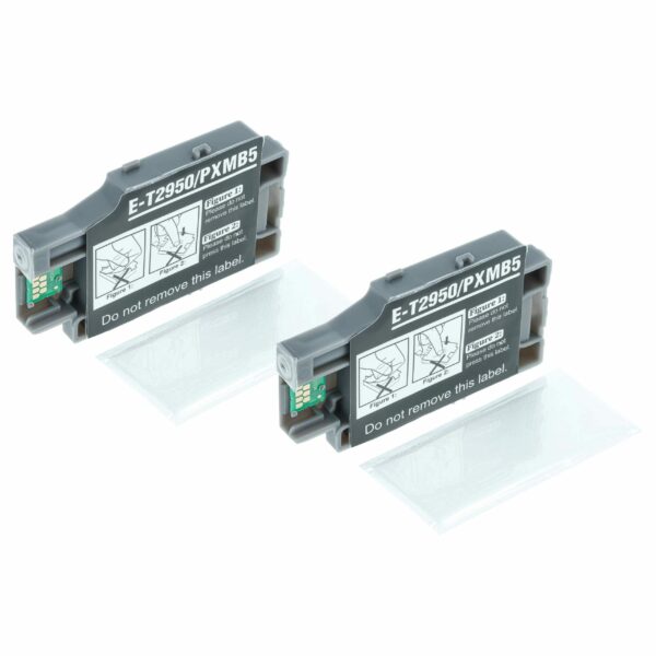 2x Depósito de Tinta Residual compatível com Epson Workforce WF-100 W, WF-110 W - Preto