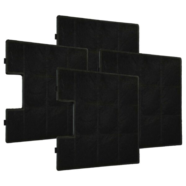 Filtro de Carvão Ativado vhbw 4x para Coifa Zelmer (Compatível Amica KF17147, KF17141)