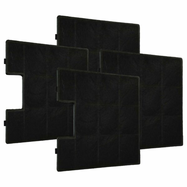 Filtro de Carvão Ativado vhbw 4x para Coifa Zelmer (Compatível Amica KF17147, KF17141)