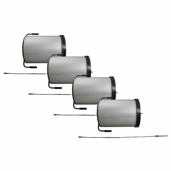 Conjunto de 4 Filtros de Substituição para Unidades de Extração Bernardo, Felder e Holzmann - vhbw