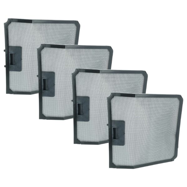 4x Filtro de carvão ativado Longlife vhbw para exaustor Silverline, substitui AF500