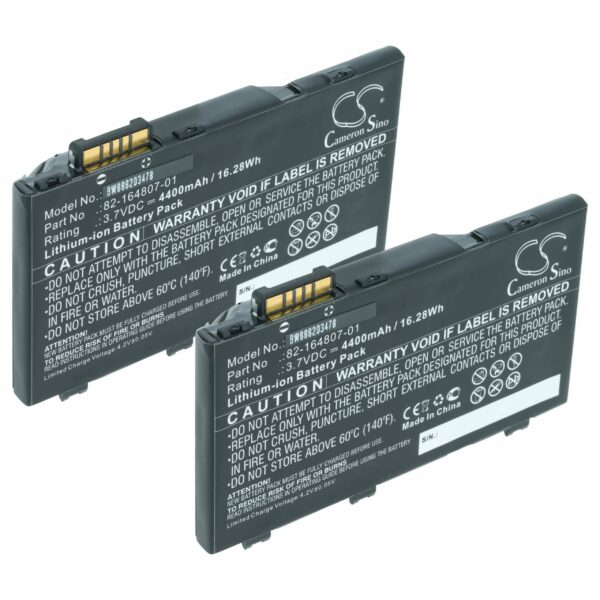 Bateria vhbw para Motorola/Symbol/Zebra - Pack 2x 4400mAh 3.7V (82-172087-01, 82-164807-01, 82-164801-02)