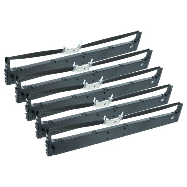 Pack 5x Fita de Tinta Compatível Tally 044830 para Impressoras Matriciais e de Recibos Tally Genicom - Preta