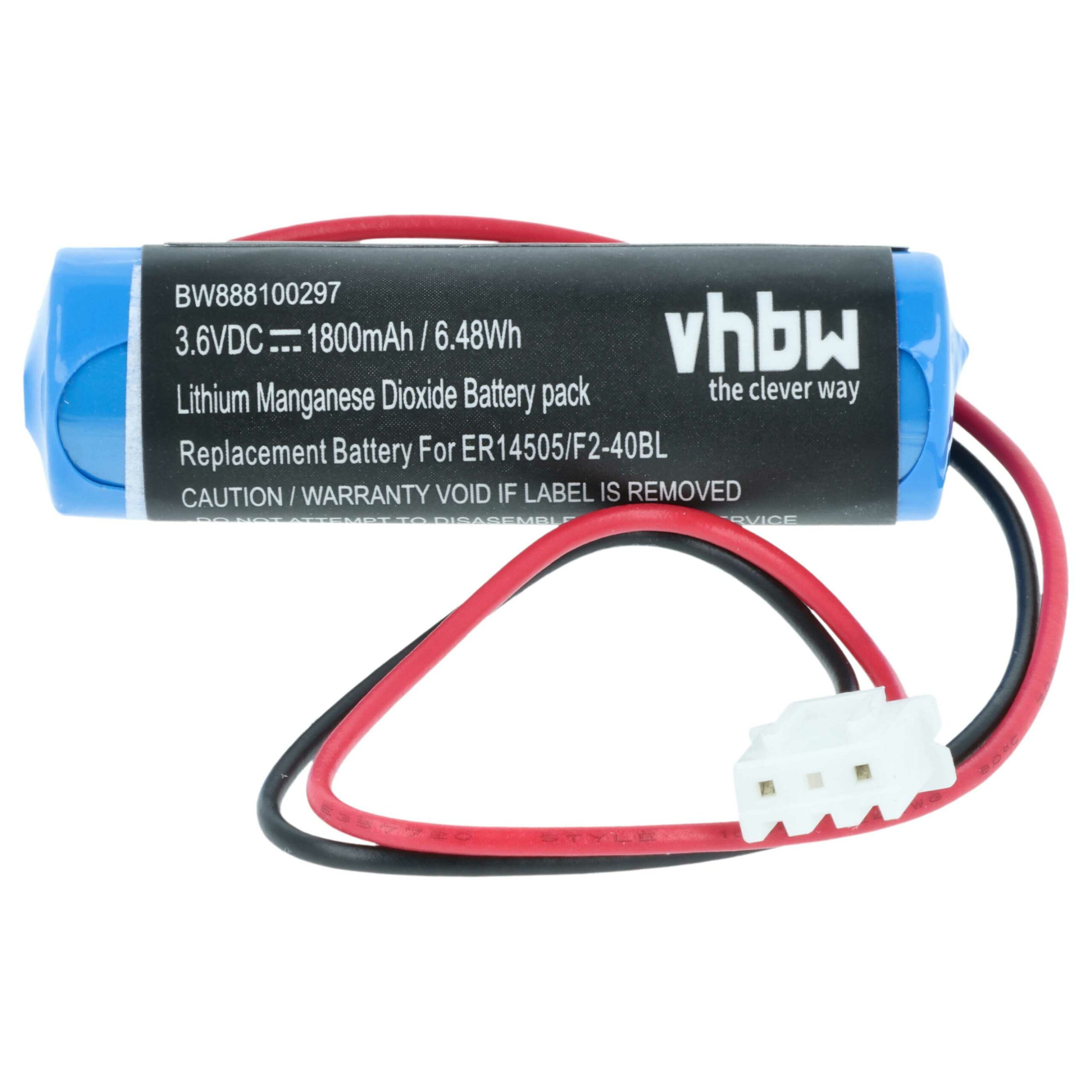 Bateria vhbw para Controlador CNC Mitsubishi F2-40BL, LS14500-MF, FX2N-48M - 1800 mAh 3.6V Li-SOCl2 (Pack 10x) - Image 3