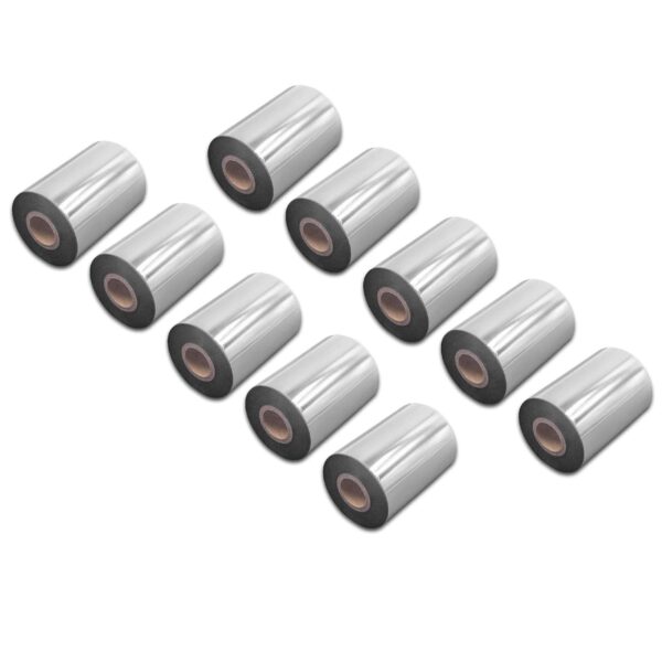 10x Fita de Transferência Térmica vhbw 90 mm x 300 m - Compatível com Godex, Printronix, TSC, Valentin e outras