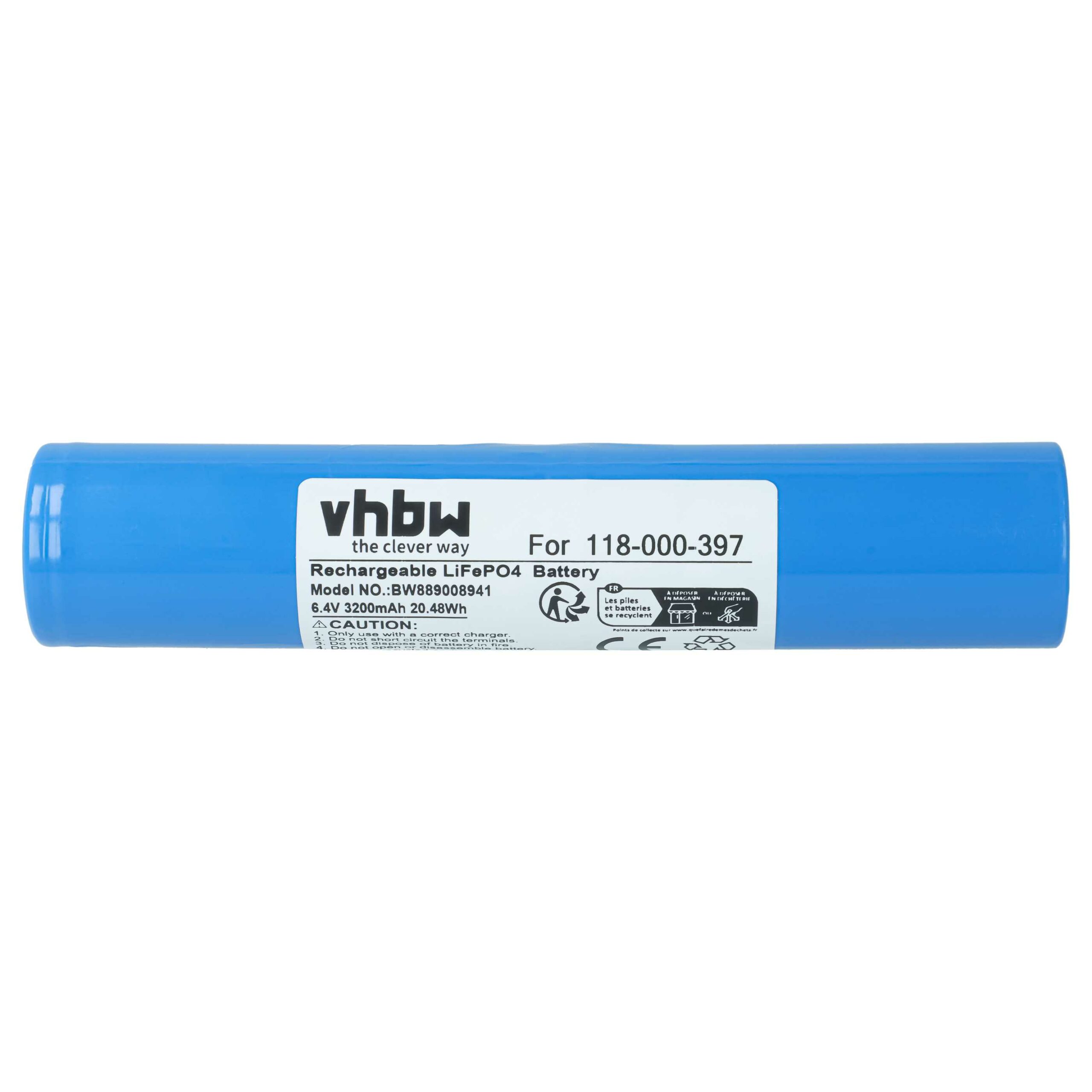 2x Bateria para Lanterna Maglite ML150LRS e ML150LRSX - LiFePO4 6.4V 3200mAh vhbw - Image 3