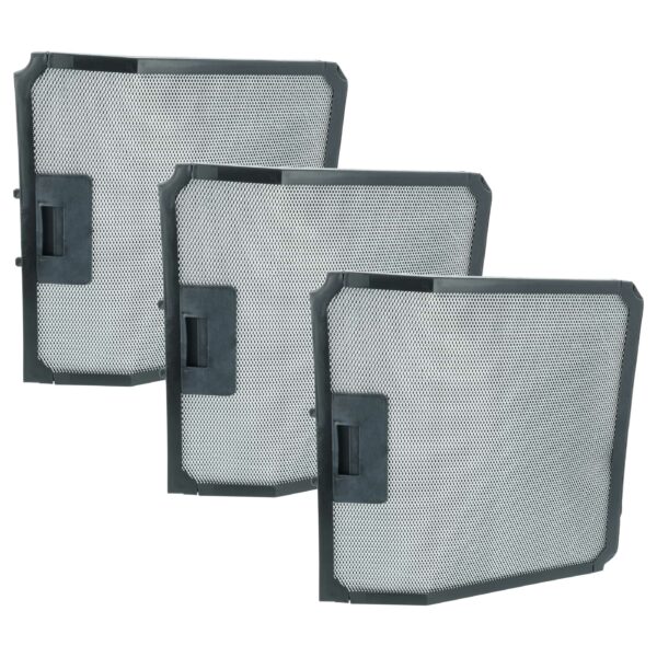 Conjunto 3 Filtros Carvão Ativado Longlife vhbw para Exaustor Silverline (Substitui AF500)