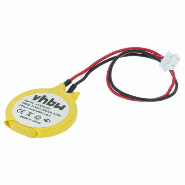 Bateria BIOS para Portátil vhbw 200 mAh 3V Li-Ion - Compatível Lenovo, HP, Acer, Dell