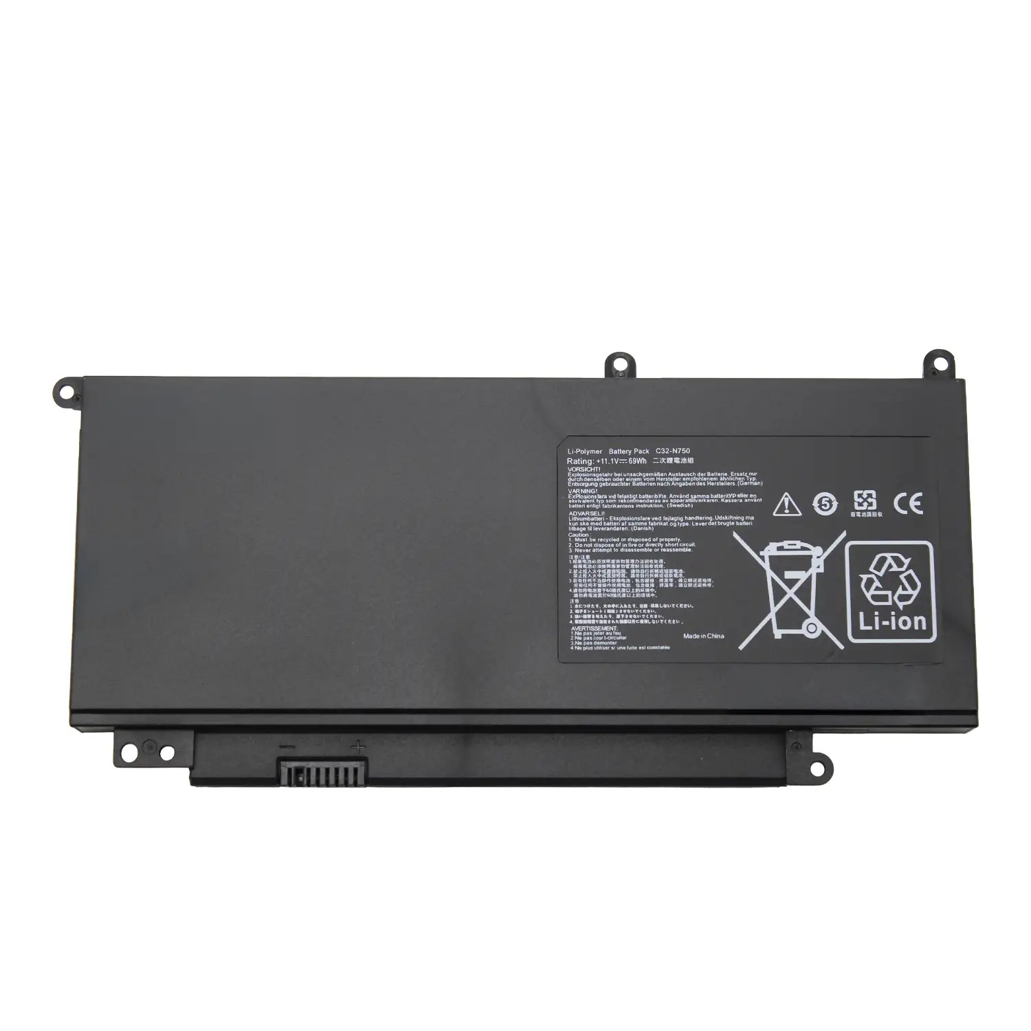 Bateria C32-N750 para Portátil ASUS N750, N750J, N750JK, N750JV Series - Green Computer