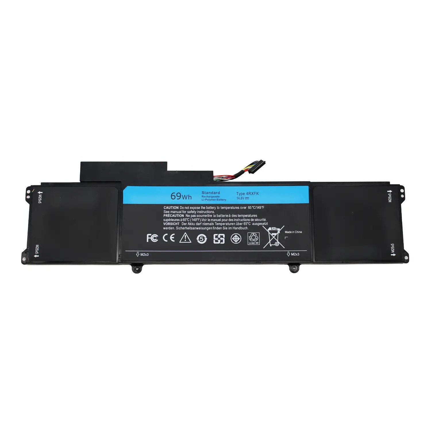 Bateria para Portátil Dell XPS 14 L421X, Ultrabook, L142X - 14.8V, 4662mAh - P/N 4RXFK, C1JKH